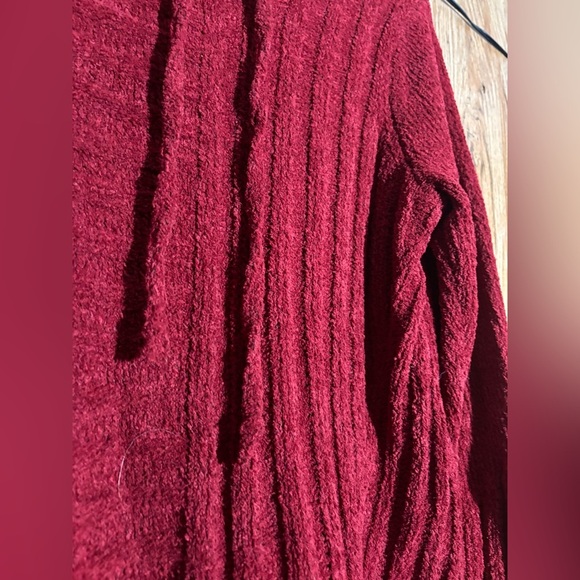 Simply Vera Vera Wang Deep Red Cowl Neck Sweater - Picture 3 of 7